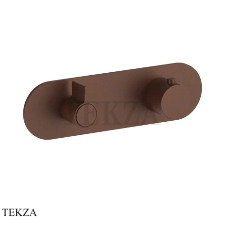 Fantini Flora Термостат для душа, 3 потока, внешняя часть 76S5J773B, Matt Mokka PVD