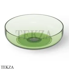 Dea Design Washbasins Раковина настольная D40 см Glasstech DD9101 400 R3, Emerald R3