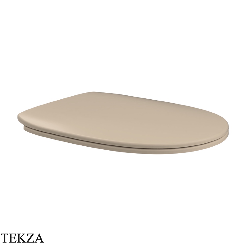 Flaminia Madre сиденье с крышкой Slim с микролифтом 36,5×47×3,5 см, бежевый Argilla матовый