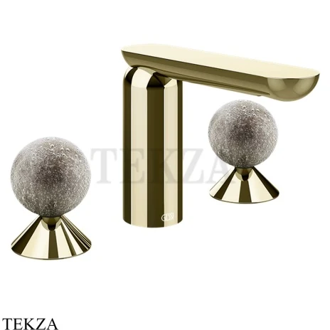 Gessi Perle Смеситель для раковины на 3 отв., без гарнитура 74665-710, шампань глянец
