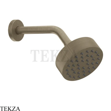 Gessi INGRANAGGIO Верхняя лейка D11,8 с кронштейном из стены, 63554-149, Finox Brushed Nickel
