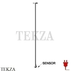 Gessi Goccia Потолочный электронный смеситель с кран-фильтром 33724-126, Black Metal Brushed