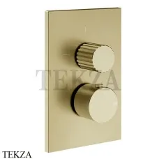 Gessi Incastri Термостат для душа 2 потока, внешняя часть 75135-727, Brass Br. PVD