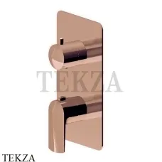 Newform Delta Zero Термостат для душа 2-3-4-5 потока, внешняя часть 69857E.58.061, PVD Copper Bronze