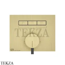 Gessi HI-FI Однорычажный смеситель, на 3 поток, внешняя часть 63081-727, Brushed Brass PVD Gessi HI-FI Однорычажный смеситель, на 3 поток, внешняя часть 63081-727, Brushed Brass PVD