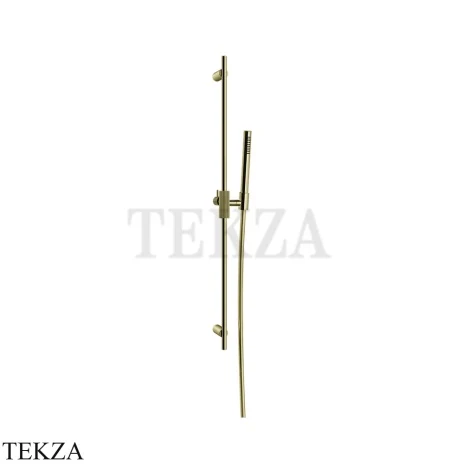 Gessi INGRANAGGIO Штанга в комплекте с душевой лейкой 63584-710, Brass PVD