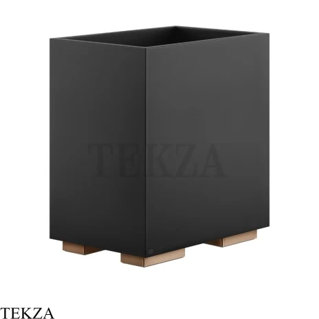 Gessi Rettangolo Ведерко, корзина для мусора, цвет черный 20991-030, Copper PVD