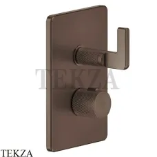 Gessi INCISO SHOWER Термостатический смеситель, 2 потока, внешняя часть 58134-845, Dark Bronze