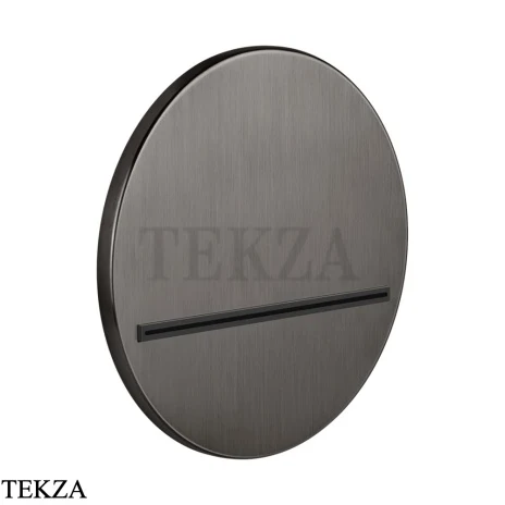 Gessi CASCATA Каскадный излив настенный круглый 65295-707, Black Metal Brushed PVD