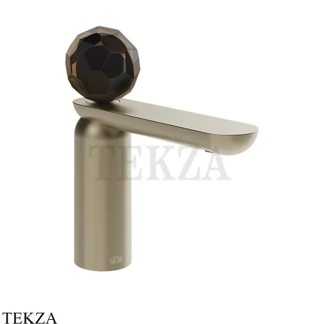 Gessi Perle Смеситель для раковины, с донным клапаном 74251-149, нерж. сталь Brush / никель Brushed