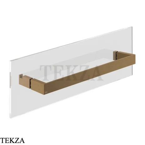 Gessi Rettangolo Полотенцедержатель для крепления на стекло, 45 см 20963-713, Antique Brass