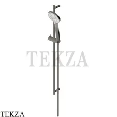 Zucchetti Штанга 80 с круглым ручным душем 3 режима D11 Z95181.C50, metal black