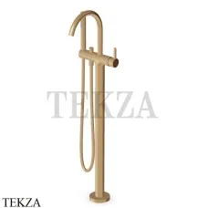 Zucchetti Isy22 Смеситель для ванны напольный, внешняя часть ZIS748.P31, brushed british gold PVD