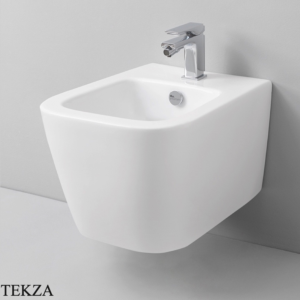 ArtCeram A16 MINI биде подвесное с 1 отверстием под смеситель ASB003 01 00, белый глянец
