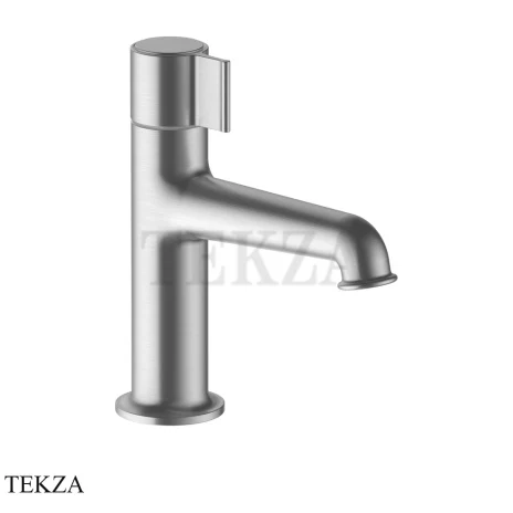 Fantini Flora Смеситель для раковины, с донным клапаном 7692J704F, Brushed Steel Look PVD