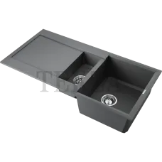 Omoikiri Sakaime 100-2 Кухонная мойка Tetogranit две чаши 4993899 платина