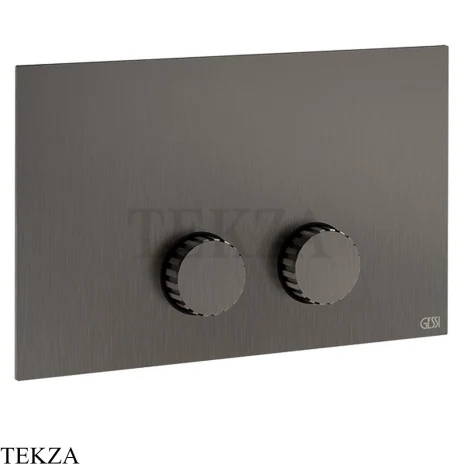 Gessi Incastri Клавиша смыва для инсталляции Geberit Sigma 8 и Sigma 12 75611-707, black хром Brush