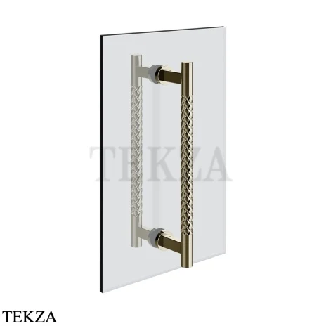 Gessi Pelle Tresse Полотенцедержатель для крепления на стекло, 30 см 78631-720, Nickel PVD
