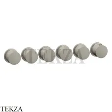 Gessi Habito Bath-shower Термостат на 5 потоков, внешняя часть 63440-149, Finox Brushed Nickel