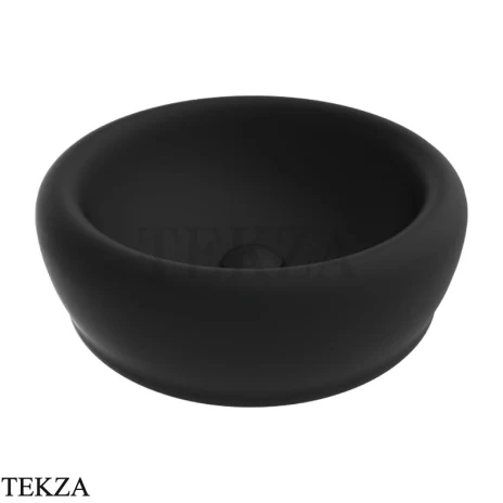 Flaminia Siena раковина накладная 46×46×15 см, чёрный Carbone матовый