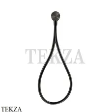 Gessi HI-FI Душевой комплект с магнитной лейкой, шланг из хромолюкс 63099-707, Black Metal Brushed PVD