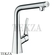 Hansgrohe Metris Select M71 Смеситель для кухни поворотный 14883000, хром глянец