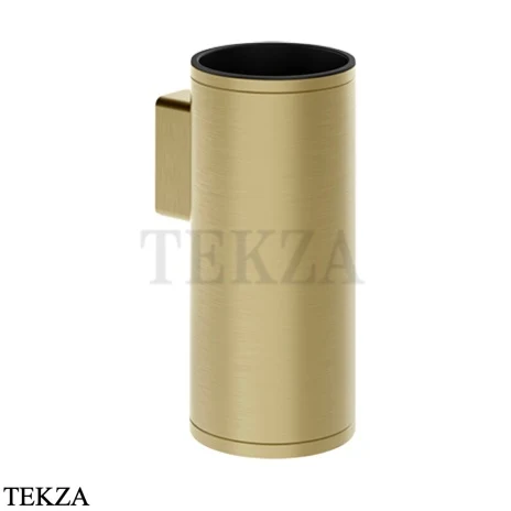 Gessi Pelle Tresse Стакан настенный с держателем 78507-727, Brushed Brass PVD