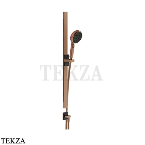 Gessi Haute Culture Shower Штанга в комплекте с душевой лейкой и выводом для воды 57142-708, медь Brushed