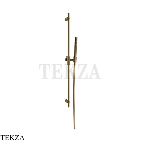 Gessi ANELLO Штанга в комплекте с душевой лейкой 63484-791, Deep Bronze Br. PVD