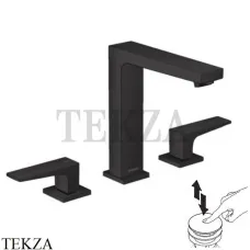 Hansgrohe Metropol Смеситель для раковины 160, с донным клапаном Push-Open 32515670, черный матовый