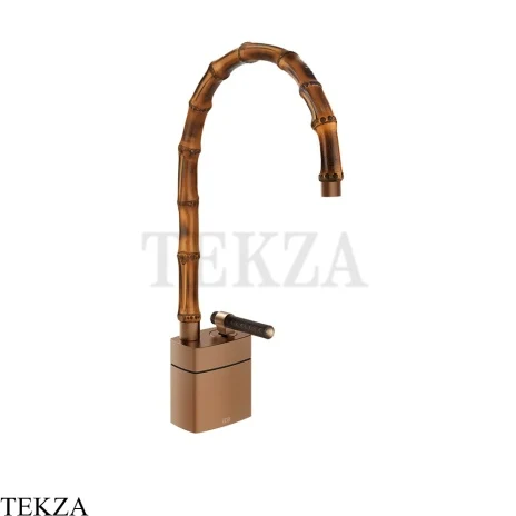 Gessi Jacqueline Смеситель для раковины средний, без донного клапана 77229-708, медь Brushed