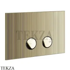 Gessi RIGATO Клавиша смыва для инсталляции Geberit Sigma 8 и Sigma 12, 54671-710, Brass PVD