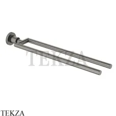 Dornbracht TARA Держатель для полотенца двухсекционный 83210892-99, Dark Platinum matt Dornbracht TARA Держатель для полотенца двухсекционный 83210892-99, Dark Platinum matt