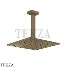 Gessi Rettangolo shower Верхний душ с потолочным кронштейном 15186-713, Antique Brass