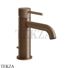 Gessi 316 TRAME Смеситель для раковины, с донным клапаном 54301-708, Copper Brushed