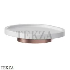 Newform X-Steel 316 Мыльница настольная, композит 73250X.59.067, PVD Brushed copper bronze Newform X-Steel 316 Мыльница настольная, композит 73250X.59.067, PVD Brushed copper bronze