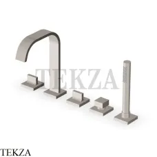 Zucchetti Aguablu Смеситель для ванны, на 2 позиции ZA5470.C3, brushed nickel