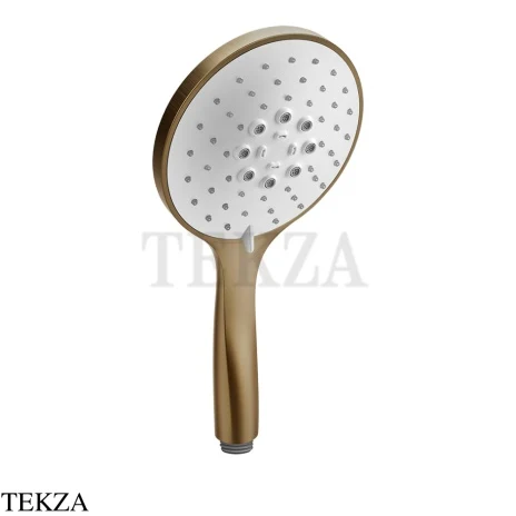 Gessi Shower Душевая лейка 3-х позиционная с белым диском 14376-791, Deep Bronze Brushed PVD