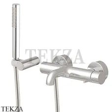 FIMA Carlo Frattini Spillo UP Смеситель для ванны, Select, с гарнитуром F3034NSN, Brushed nickel