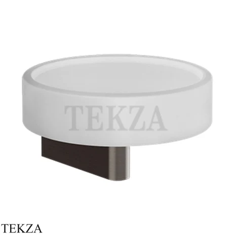 Gessi Origini Мыльница настенная с держателем, белая 66401-707, Black Metal Brushed PVD