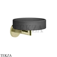Gessi INGRANAGGIO Мыльница настенная композит черный 63802-710, Brass PVD