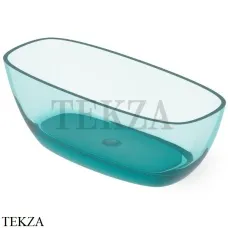 Dea Design Soul Ванна отдельностоящая скругленная 170x72 Glasstech DD8630 1700 R8, Lake Water Blue R8