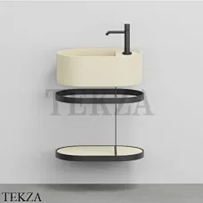 Cielo Les Petites Ovale Консоль с раковиной LPLAO46, керамическая полка, Canapa Cielo Les Petites Ovale Консоль с раковиной LPLAO46, керамическая полка, Canapa