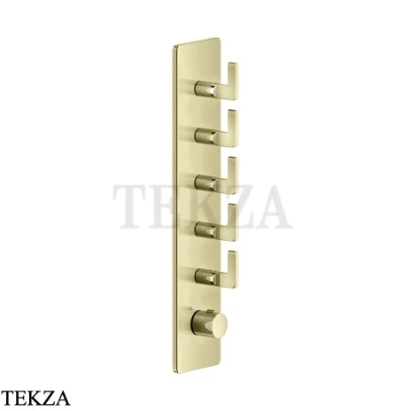 Gessi INCISO WELLNESS Термостат 5 выходов, внешняя часть 58210-710, Brass PVD