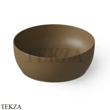 Dea Design Washbasins Раковина настольная круглая Solid Surface DD9093 400 1, Dark Camel №1