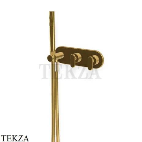 FIMA Carlo Frattini Park Line Смеситель для душа с гарнитуром, внешняя часть F1319WX2OR, золото глянец