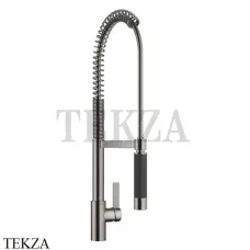 Dornbracht TARA Ultra Смеситель для кухни Profi гибкий излив 33860875-99, Dark Platinum matt