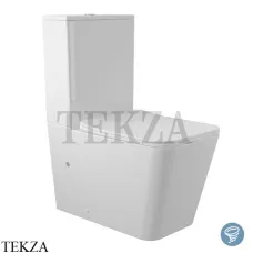 Aqueduto MACIO Унитаз напольный безободковый торнадо, сиденье с микролифтом AQDSMACT10, Белый глянец