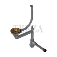 Omoikiri Арматура для одночашевых моек с круглым переливом WK-1CL-R 4956615 античная латунь
