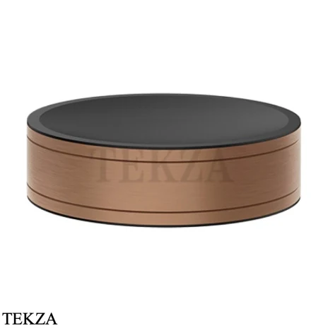 Gessi Pelle Tresse Мыльница настольная круглая 78525-708, Copper Brushed PVD